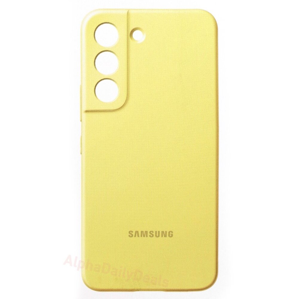 SAMSUNG Galaxy S22 Silicone Cover in Matte Yellow/NIB
